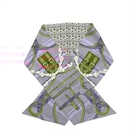 Hermès-Hermes Maxi Twilly Grand Manege Scarf-Purple