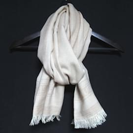 Louis Vuitton-Louis Vuitton Beige Stole Scarf-Beige
