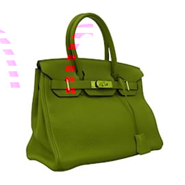 Hermès-Hermes Birkin 30 Handbag in Capucine Togo Leather-Other