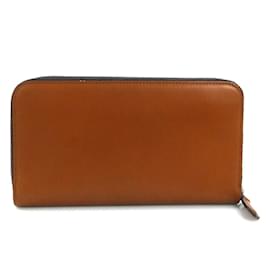 Fendi-Fendi Brown Leather Coin Purse-Brown
