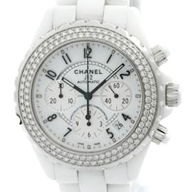 Chanel-Chanel J12 Chronograph Diamond Bezel Ceramic Automatic Watch H1008-Other