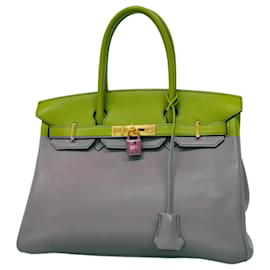 Hermès-Hermes Birkin 30 Handbag in Anis Green-Other