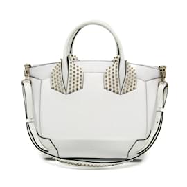 Christian Louboutin-Christian Louboutin Eloise Large Spikes Handbag-White