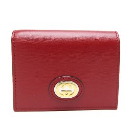 Damenledergeldbörse Gucci Interlocking G 598532 Rot