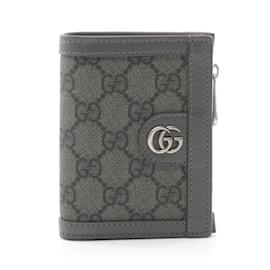 Gucci-Gucci Ophidia GG Supreme Long Wallet-Brown