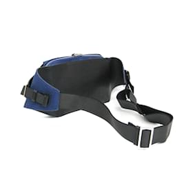 Balenciaga-Balenciaga Canvas and Leather Fanny Pack/Sling Bag-Black,Blue
