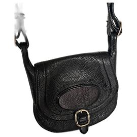 Burberry borsa a tracolla in pelle nera Nero