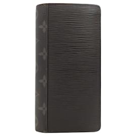 Louis Vuitton-Louis Vuitton Epi Leather Long Wallet-Black,Navy blue