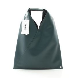 Maison Martin Margiela MM6 Maison Margiela Green Leather Tote Bag Green