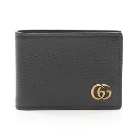 Portafoglio bi-fold Gucci GG Marmont Nero