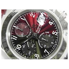 Autre Marque-TUDOR / Prince date Prince Date Chronograph tiger Wine red 79280P Mens-Silvery