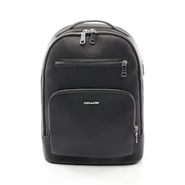 Coach-Coach Ethan Leather Backpack-Black