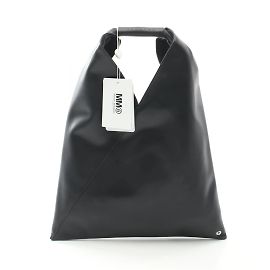 Maison Martin Margiela MM6 Maison Margiela Black Leather Tote Bag Black