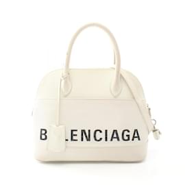 Balenciaga-Balenciaga Ville Bag S Handbag-Black,White