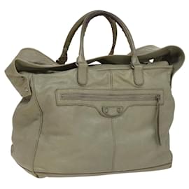 Balenciaga-Sac à bandoulière classique Balenciaga en cuir beige 272408 Auth bs21425-Beige