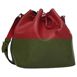 Louis Vuitton-LOUIS VUITTON Epi Petit Noe Shoulder Bag Red M44107 LV Auth 108146-Red