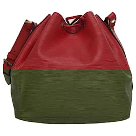 Louis Vuitton-LOUIS VUITTON Epi Petit Noe Shoulder Bag Red M44107 LV Auth 108146-Red