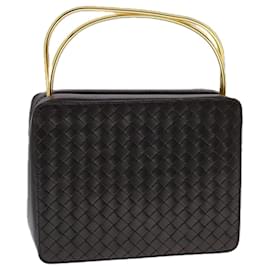 Autre Marque-BOTTEGA VENETA INTRECCIATO Hand Bag Leather Brown Auth 107696-Brown