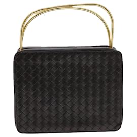 Autre Marque-BOTTEGA VENETA INTRECCIATO Hand Bag Leather Brown Auth 107696-Brown