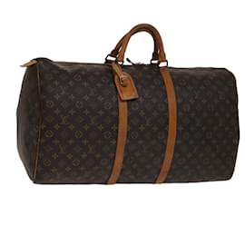 Louis Vuitton-LOUIS VUITTON Monogram Keepall 60 Boston Bag M41422 LV Auth 105538-Monogram