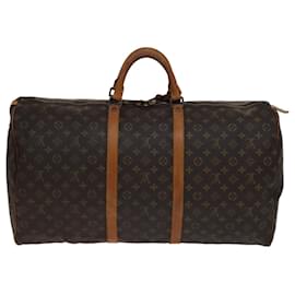 Louis Vuitton-LOUIS VUITTON Monogram Keepall 60 Boston Bag M41422 LV Auth 105538-Monogram