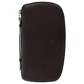 Louis Vuitton-LOUIS VUITTON Taiga Organizer Atoll Travel Case Acajou M30656 LV Auth th4595-Brown