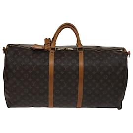 Louis Vuitton-LOUIS VUITTON Monogram Keepall Bandouliere 60 Boston Bag M41412 LV Auth yk16715-Monogram