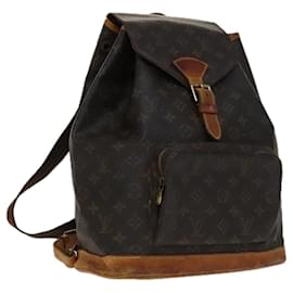 Louis Vuitton-LOUIS VUITTON Monogram Montsouris GM Backpack M51135 LV Auth 109985-Monogram
