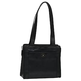 Chanel-CHANEL Matelasse Shoulder Bag Leather Black CC Auth 105958-Black
