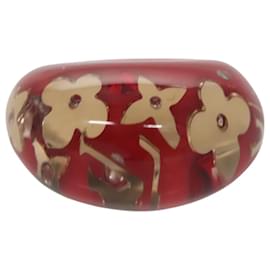 Louis Vuitton-LOUIS VUITTON Uncle John Burgh Ring plastic Red LV Auth ar13102-Red