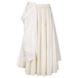 Comme Des Garcons Comme des Garçons Ivory Baumwollrock - 2000er Roh