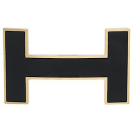 Hermès-HERMES Accessory Single Buckle / Belt buckle in Black Metal - 102448-Black
