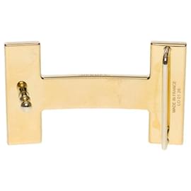 Hermès-HERMES Accessory Single Buckle / Belt buckle in Black Metal - 102448-Black