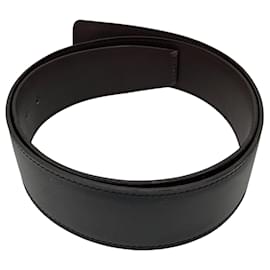Hermès-Hermes Black / Brown 2009 Reversible 42mm Leather Belt Strap-Black