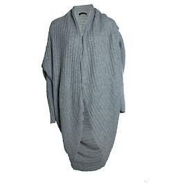The row Le cardigan gris à côtes Gris