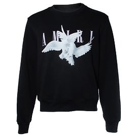 Amiri, pull à col rond avec impression de colombe Noir