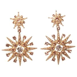 Orecchini Star drop di Oscar de la Renta Rosa D'oro