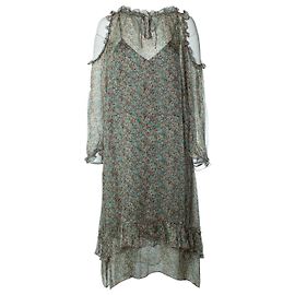 Vestido deluxe de seda con estampado de arrecife Zadig & Voltaire Multicolor