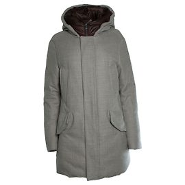 Parka de tecido Loro Piana em bege da Woolrich Outro