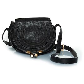 Chloé Bolsa transversal de couro Marcie da Chloe em preto Preto