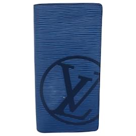 Louis Vuitton-Louis Vuitton Long Wallet Epi LV Circle Portefeuille Brazza M63513-Other