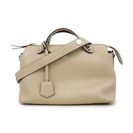 Fendi-Sac à main Fendi By The Way en cuir greige pour femmes-Gris