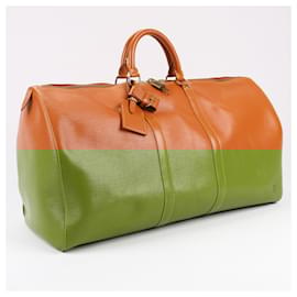 Louis Vuitton-Louis Vuitton Epi Leather Keepall 55 Travel bag in Brown M42958-Brown