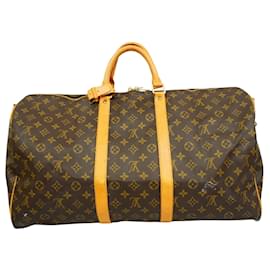 Louis Vuitton-Louis Vuitton Keepall Bandouliere 55-Brown