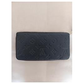 Louis Vuitton-Zippy Wallet Monogram Empreinte Louis Vuitton Red Navy Blue Monogram-Navy blue