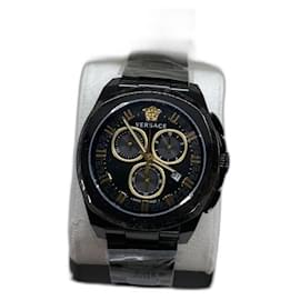 Versace-Versace Geo Watch-Black