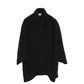 Balenciaga-Balenciaga 2018 Coat FR32 Black Wool Double Collar oversized Coat UK4 US2-Black