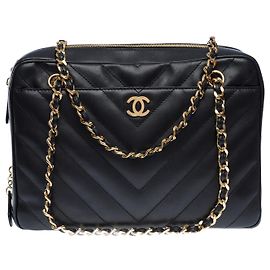 CHANEL Camera Bag in Black Leather - 102439 Black