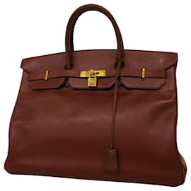 Hermès-Hermès Birkin 40-Dark red