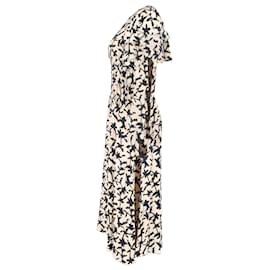 Ulla Johnson-Ulla Johnson Anais Midi Dress in Cream Viscose-White,Cream